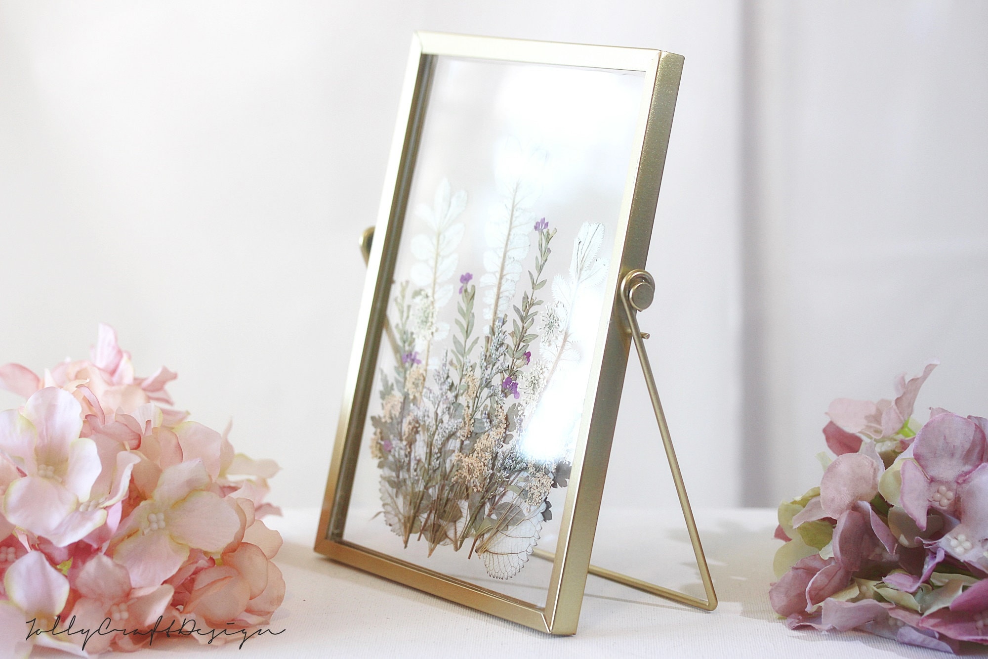 Hand Pressed Herbs & Flower Frame Floral Art Frame Natural Dried Flower ...