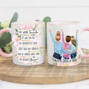 Spruchtasse Tasse Geschenk Und Manchmal Flustert Das Gluck Etsy