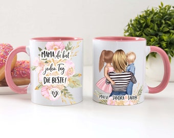 Tasse Mama, Beste Mama, Mama mit Kind, Beste Mama Tasse, Tasse Muttertag