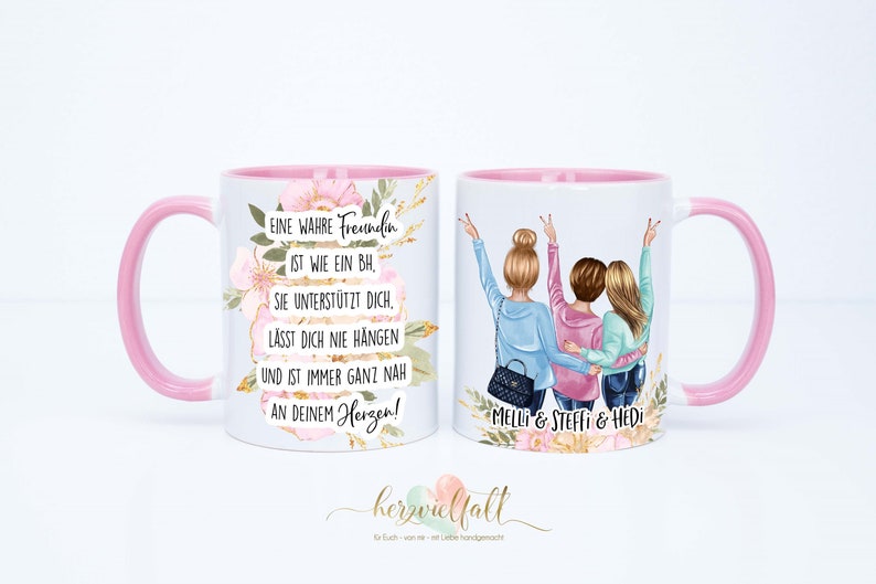 Best Friend T-shirt Mug, Personalized Mug, Gift Girlfriend 