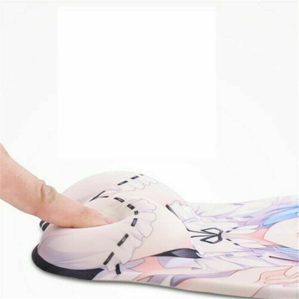 Anime Alcina Dimitrescu 3D Oppai Boob Mouse Pad Wrist Rest Gaming Play
