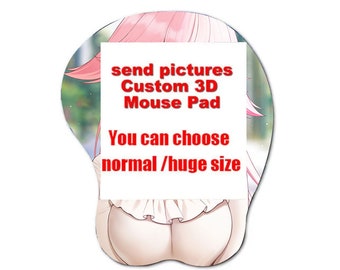 Custom Anime 3D Mouse Pad: Personalized Photo Gaming Mat with Wrist Rest