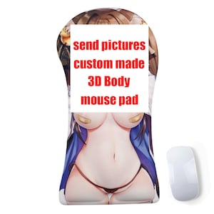 Custom made Anime 3D Oppai Boob Body Mouse Pad Wrist Rest Personalized Gaming Play Mat Gift Photo 3D Boob Mousepad