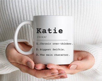 Personalisierte Kaffeetasse mit Namensdefinition | Perfekt für Weihnachtsgeschenkideen, Geschenke für Frauen, Geschenke für Männer, Geschenkideen für Mitarbeiter