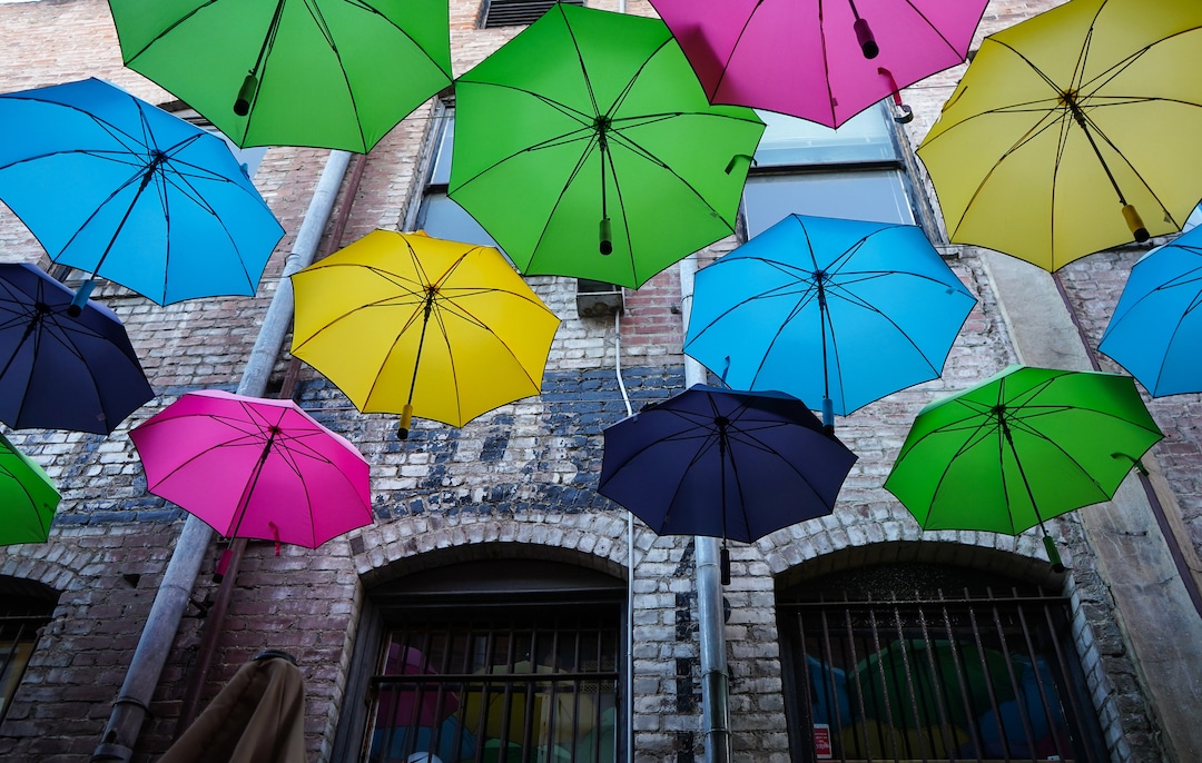 Umbrella Alley Redlands California Colorful Umbrellas Photo Etsy