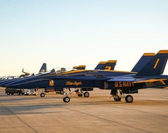 The Blue Angels F/A-18 Hornets, aerobatic team, flight demonstration squadron, US NAVY, Miramar Air Base, Digital Download