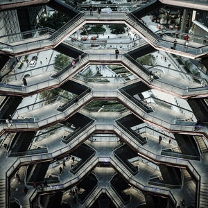 The Vessel, New York photography, landmark in NYC, Architecture Print for canvas or poster, Digital Download