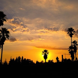 Sunset from Redlands City, California, Sunset fans, Colorful Landscape, Digital Download