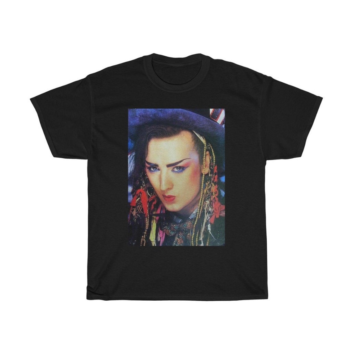 Boy Shirt / Vintage 1980s Glam Aesthetic Photo Graphic Etsy