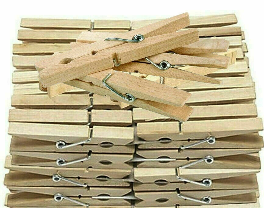 Pack of 30 Large wooden pegs clothes pegs set photo holder Etsy