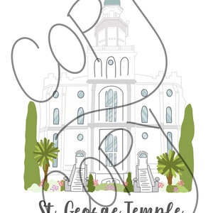 Dibujo Digital del Templo de St. George
