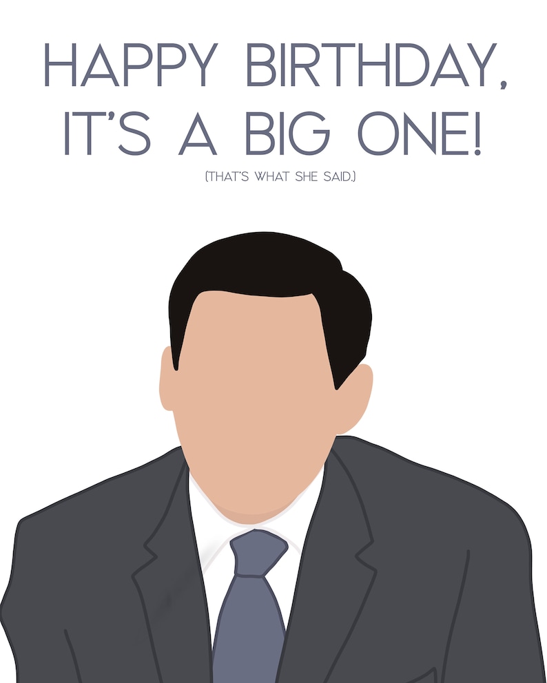 Michael Scott Birthday Card - Etsy