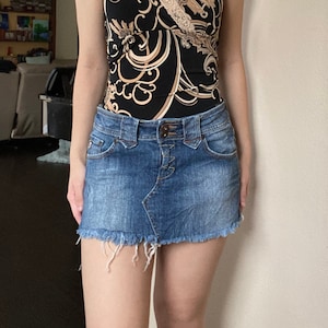 Y2K Medium Wash Micro Skirt by Paris Blues