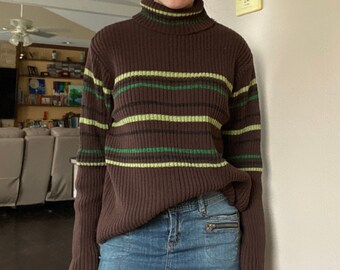striped turtleneck shirt