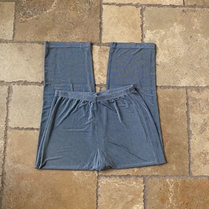 Y2K Gray Slinky Straight Leg Pants by Chico’s 30/31/32W