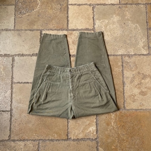 Vintage Olive Green High Waisted Wide Leg Pants by Liz Sport 28/29/30W