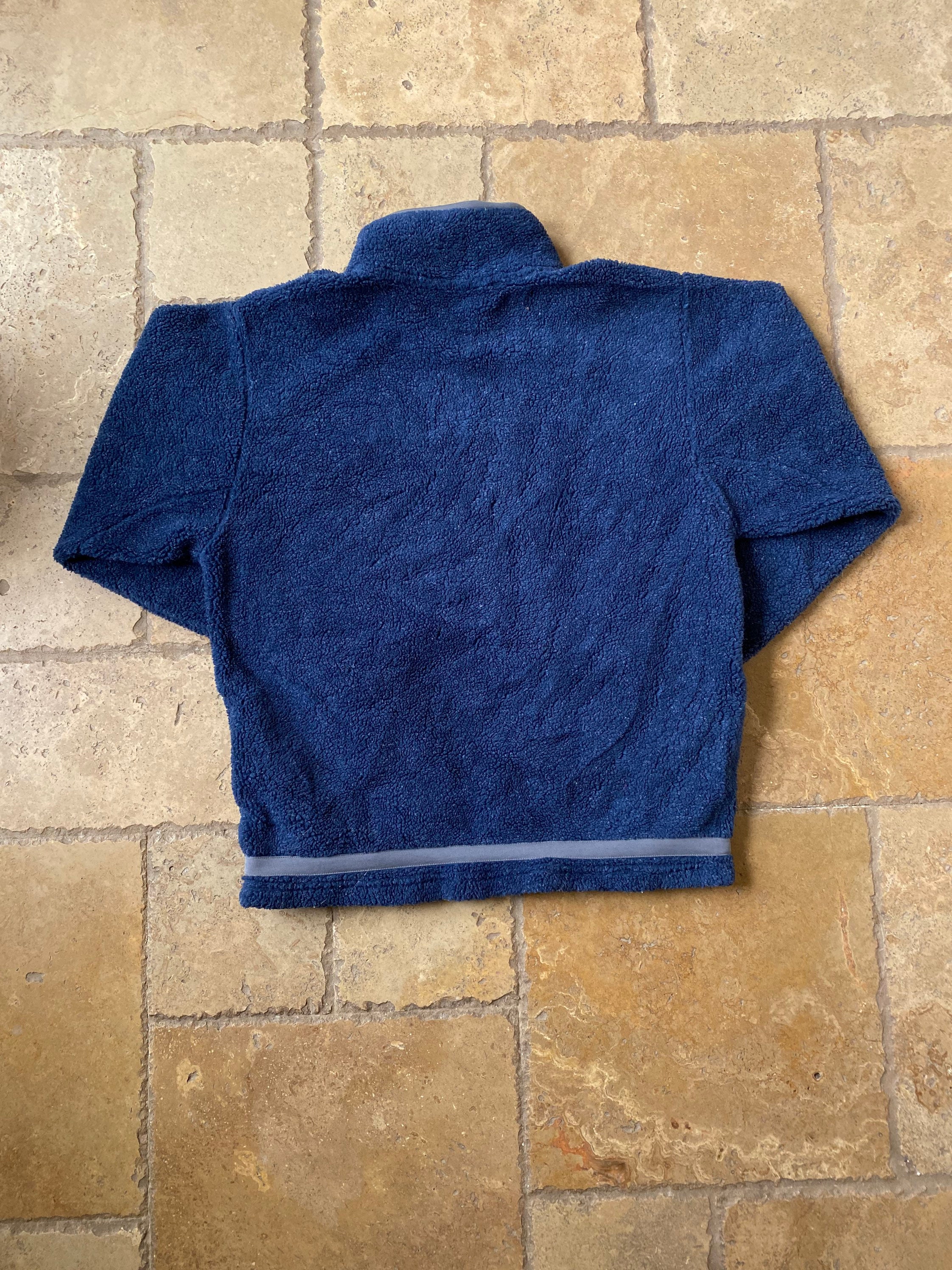 Vintage 1990s Navy Blue Alaska Quarter Zip Fleece