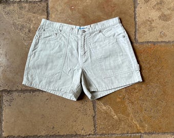 Shorts cargo cáqui Y2K dos anos 90 da Canyon River Blues pequeno
