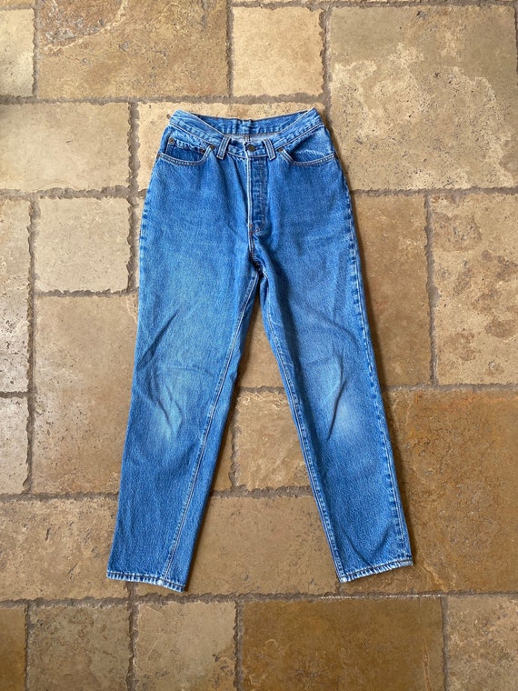 Vintage 1980s Medium Wash Levis 501 Jeans 25/26W - image 3