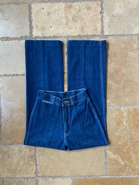 1970s Just Pants Straight Leg Jeans 22 23W Etsy Israel