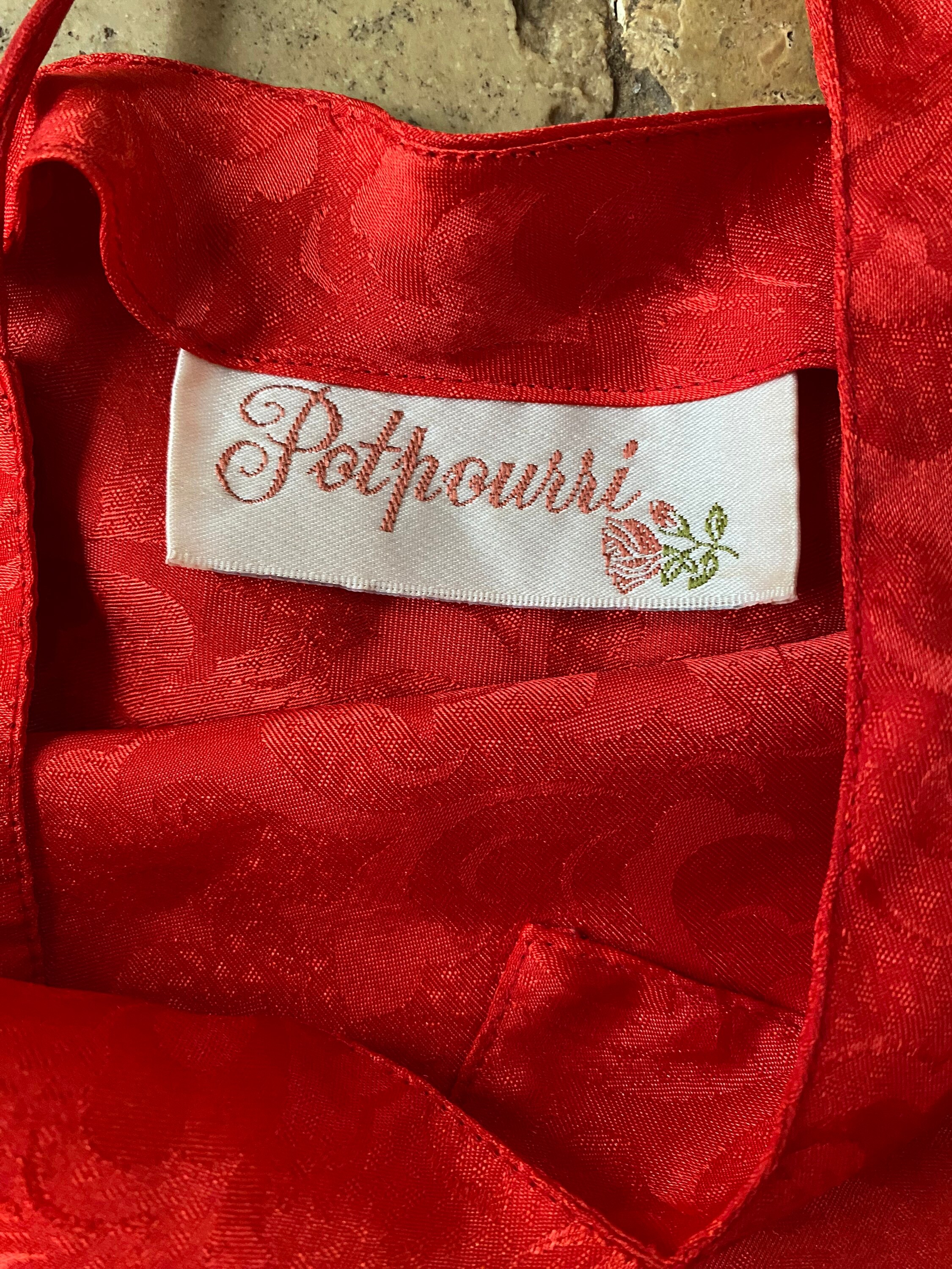90s Red Satin Camisole Top by Potpouri - Etsy