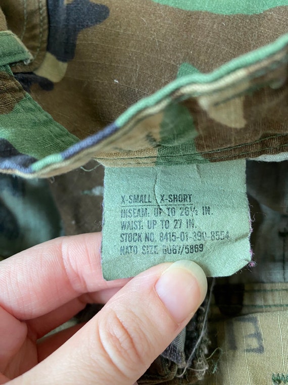 80s Vintage Camo Military Woodland Cargo Pants 26x26 - Etsy