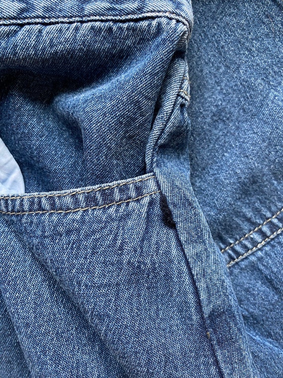 Y2K Blue Denim Flared Maxi Skirt by Studio West A… - image 6