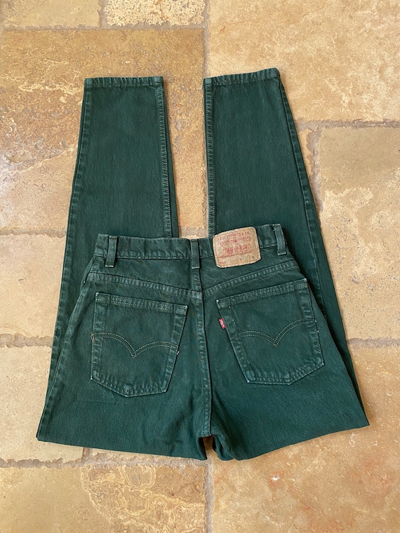 1980s Green Levis 550 27/28W