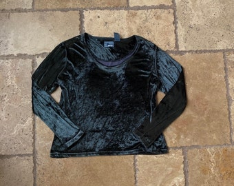 JEAN COLONNA FW1996 Velour Longsleeve S - Etsy