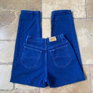 Vintage 90er High Rise Straight Leg Blue Lee Jeans 26-27W