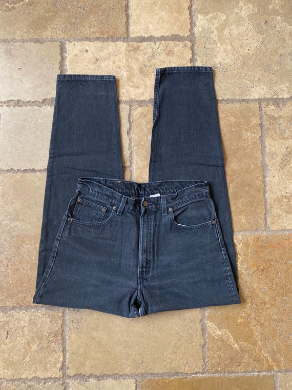 Vintage Black High Waisted Levis 550 32/33W - image 2