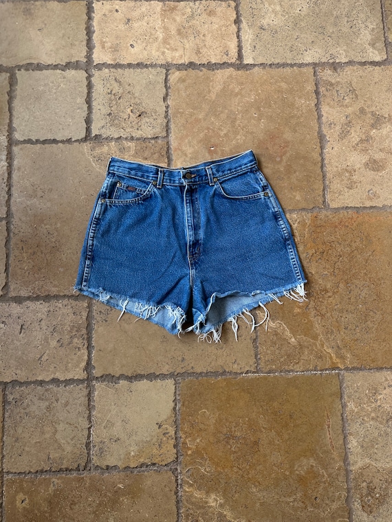 Vintage 80s 90s Blue Denim Shorts by Chic 31/32W