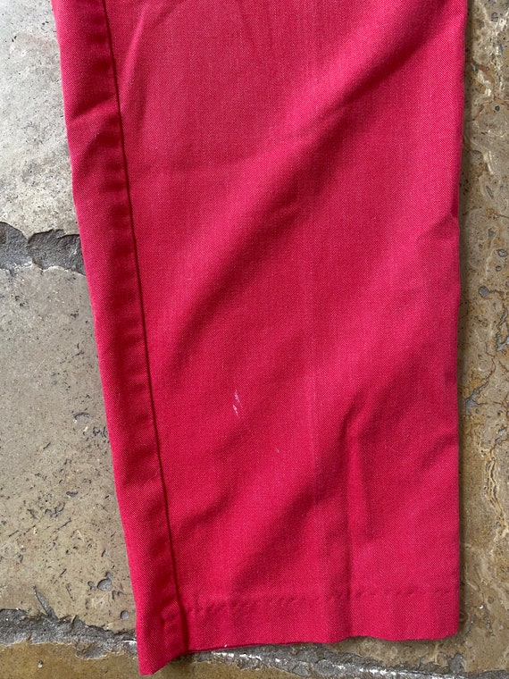 Vintage 80s 90s Red High Waisted Trousers by Chic… - image 6