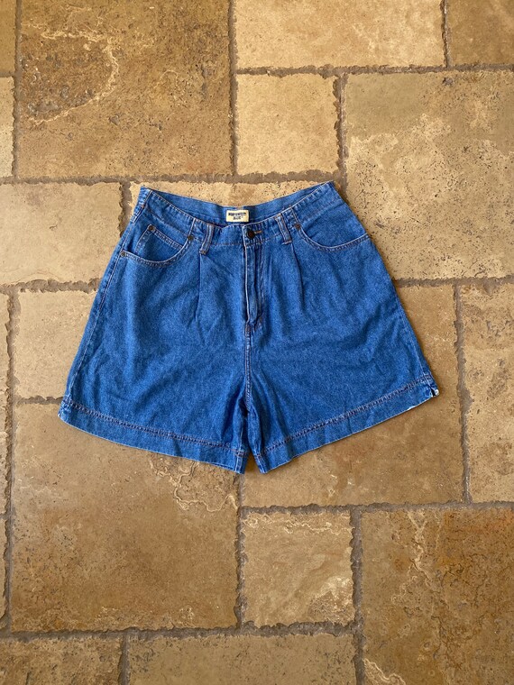 90s Y2K Medium Wash Denim Shorts by Northwest Blue - Etsy