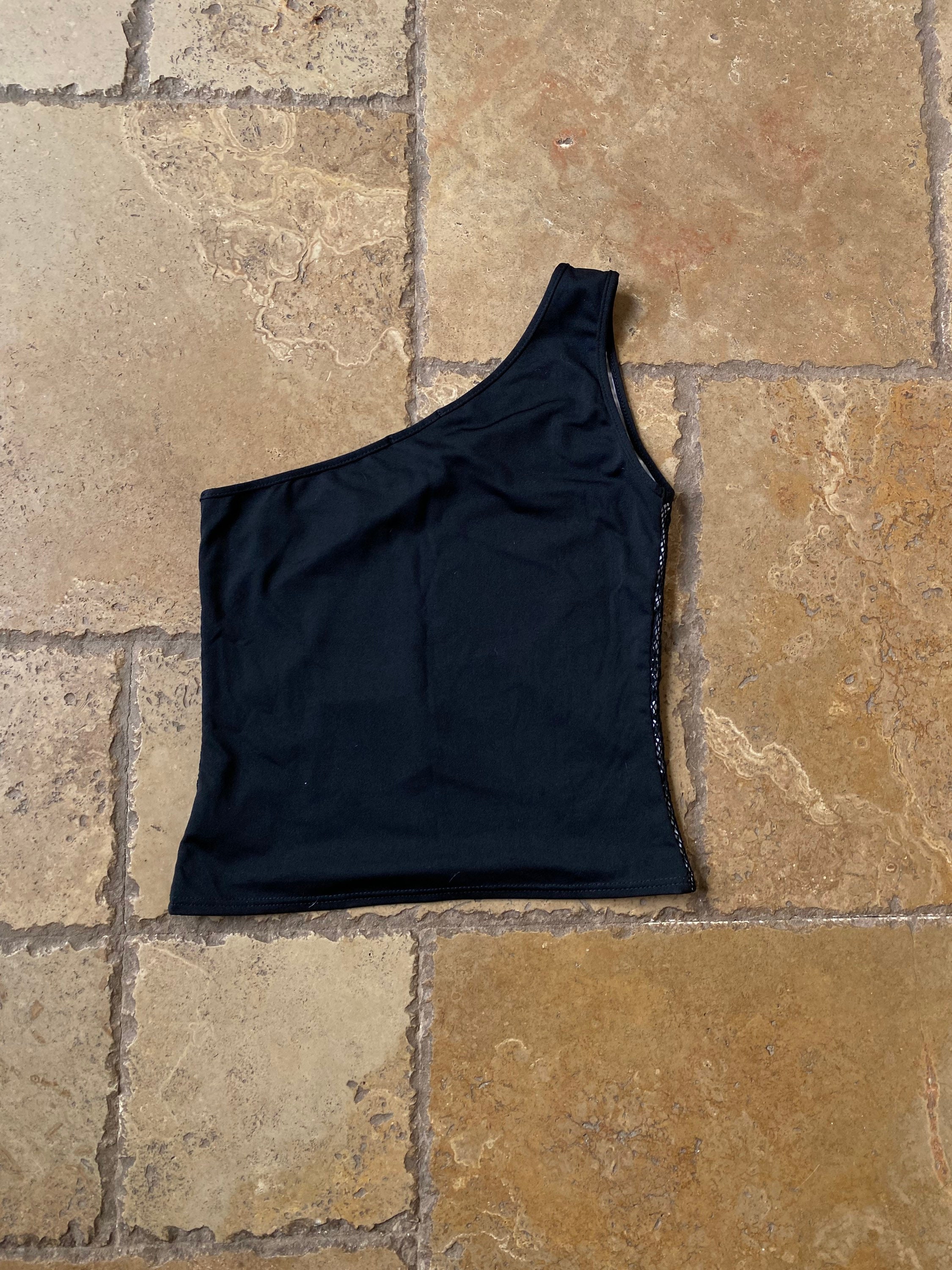 Pink Y2K One Shoulder Top