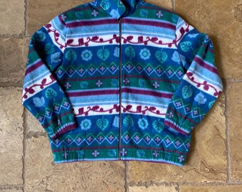 ジャケット・アウター vintage all-over pattern zip up jaket Zara men's multicolored striped zip up tapestry jacket XL | eBay