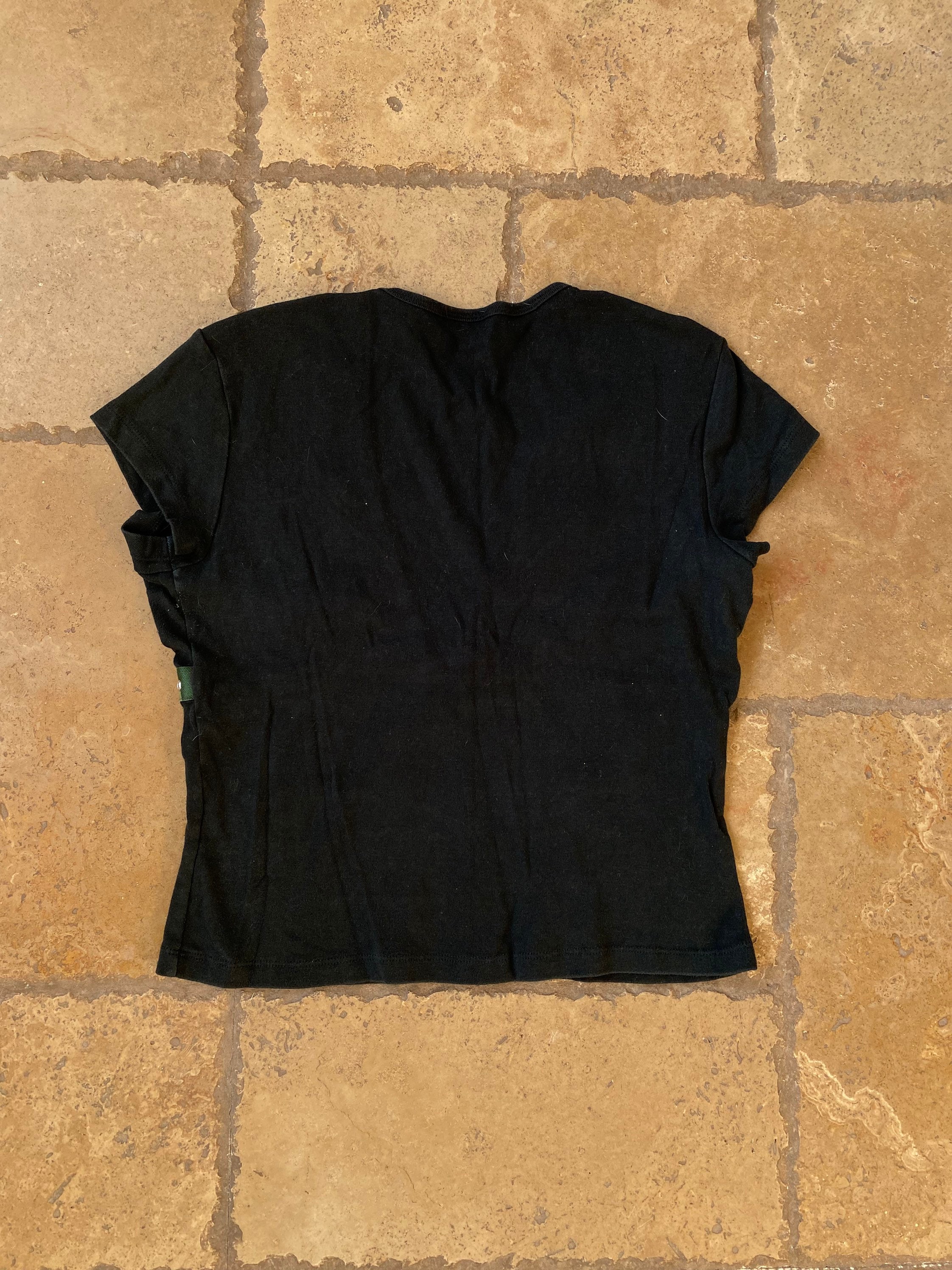 Y2K Black & Camo V-neck Short Sleeve Top by MKM Designs - Etsy 