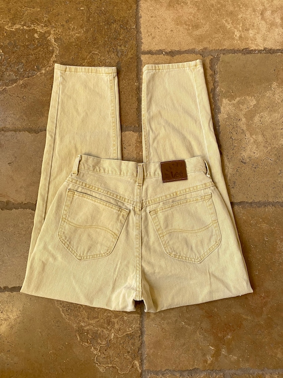 Lee Yellow High Waisted Jeans 27/28W