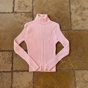 90s Vintage Pink Long Sleeve Turtleneck by Erik Stewart L