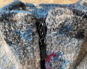 トップス (vintage)90s bear ridge reversible vest Vintage 90s Geometric Print Zip up Fleece Vest by Bear Ridge