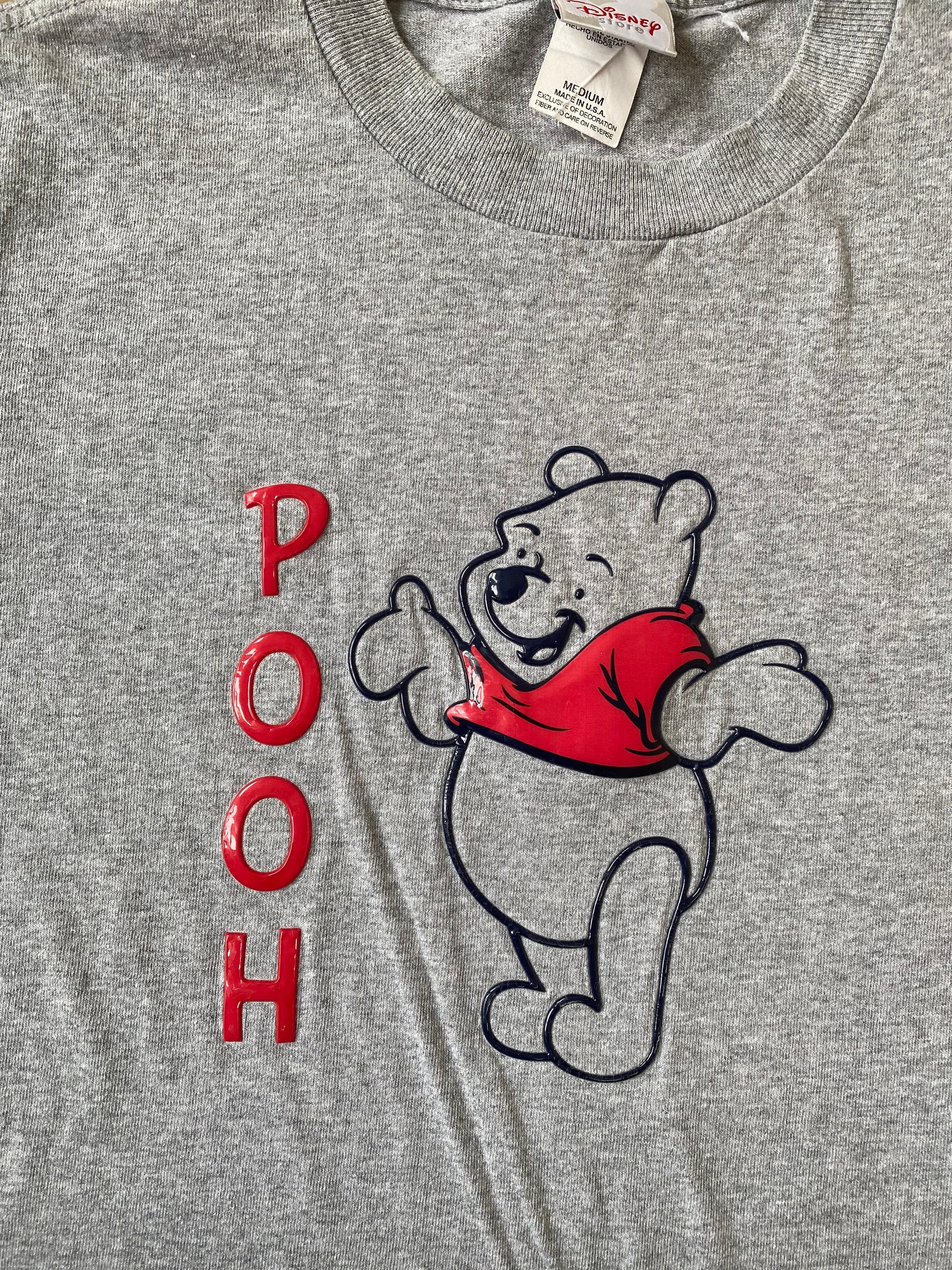 Vintage 90s Gray Winnie the Pooh T-shirt by Disney - Etsy