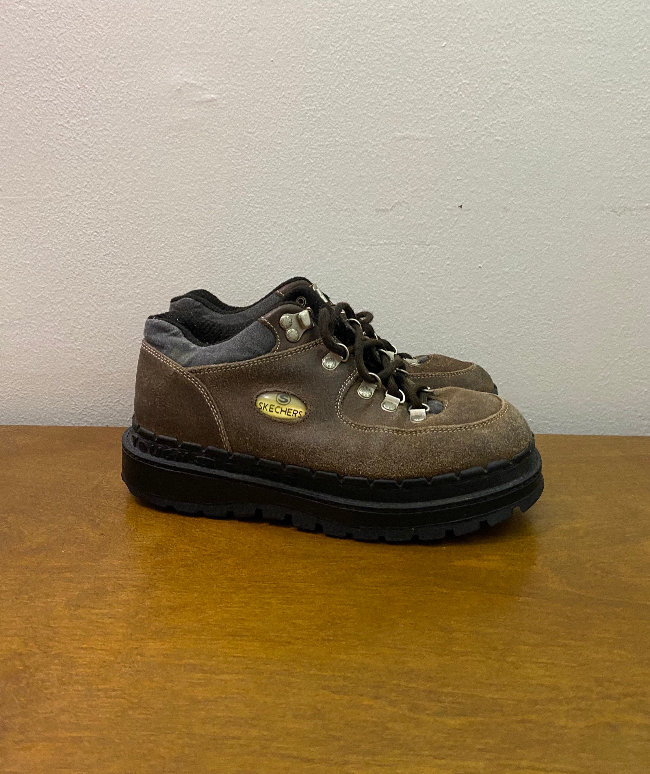 Eliminar Distinción Afirmar Vintage Brown Skechers Jammers Chunky Platform Shoes Hiking - Etsy