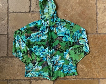 専用出品！ Great Northwest Clothing Co のフード付き Y2K グリーン フローラル