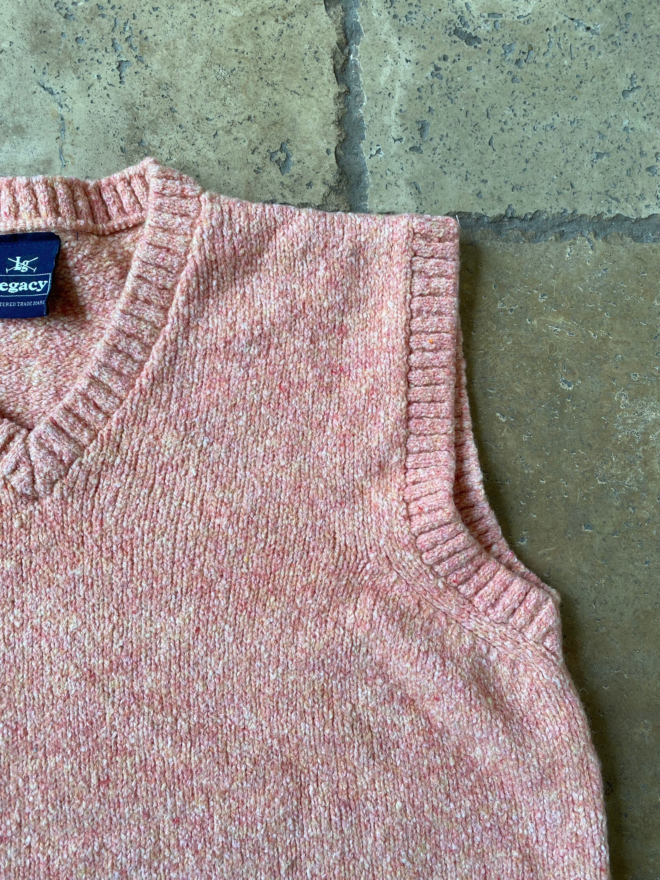 ニット+セーター Ameri VINTAGE - PINK / COMPACT KNIT VEST WITH SHIRT KEOMUD Women's Spring Fall Casual Knit Sleeveless Sweater