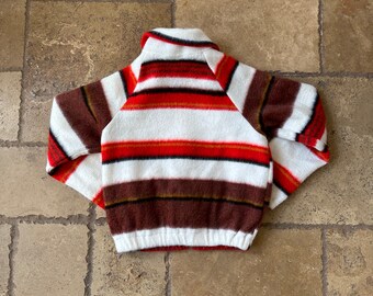 【18％OFF】 Striped Vintage 70s Cropped Topson by Jacket Fleece up Zip ジャケット・アウター