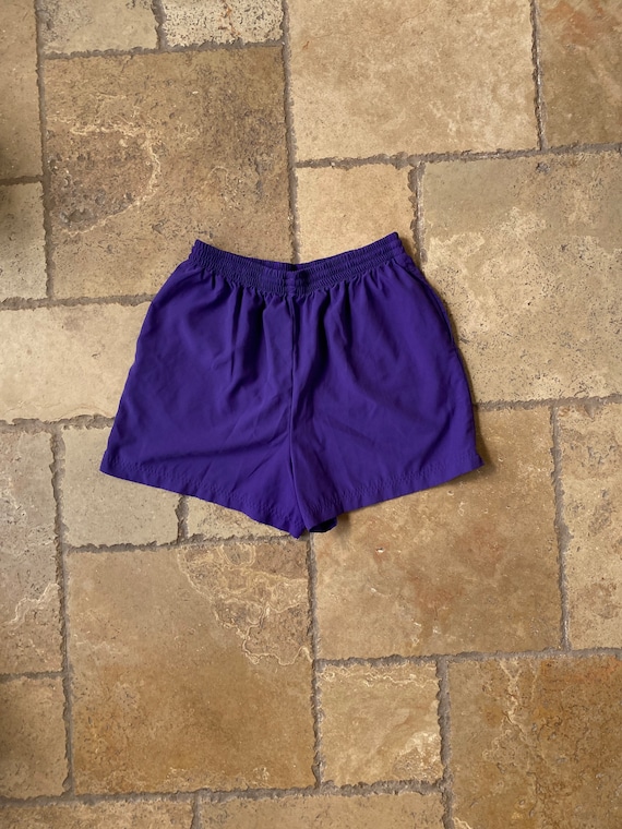 90s Purple Athletic Shorts by Skyr Sport M-L