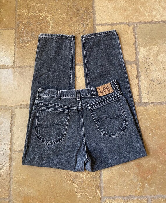 80s Lee Dark Acid Wash Jeans 31W