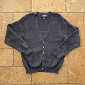 Vintage 90s Gray V-neck Cardigan by Round Tree & Yorke