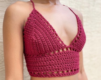crochet crop top etsy