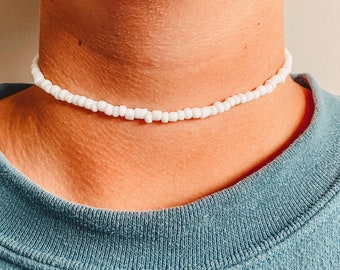 Star Glass Beaded Collar Necklace
